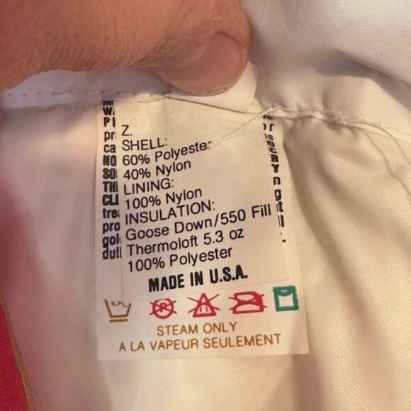 Vintage Nils Skiwear Women’s Winter Ski Coat Size 10 Pink Gold Full Zip - Picture 5 of 13